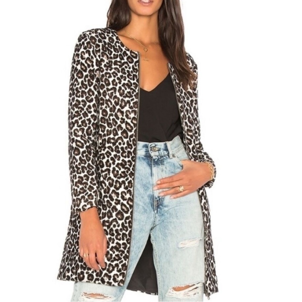 Leopard Print Long Coat